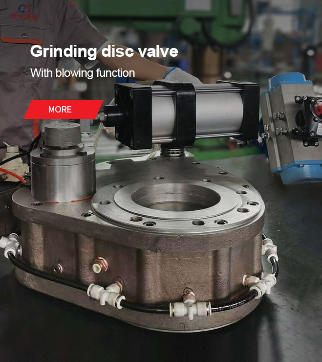 Grinding disc valve